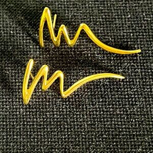 Tiffanys Paloma Picasso zig zag earrings without backings